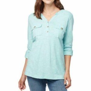 Gloria Vanderbilt Penelope Cotton Knit Shirt